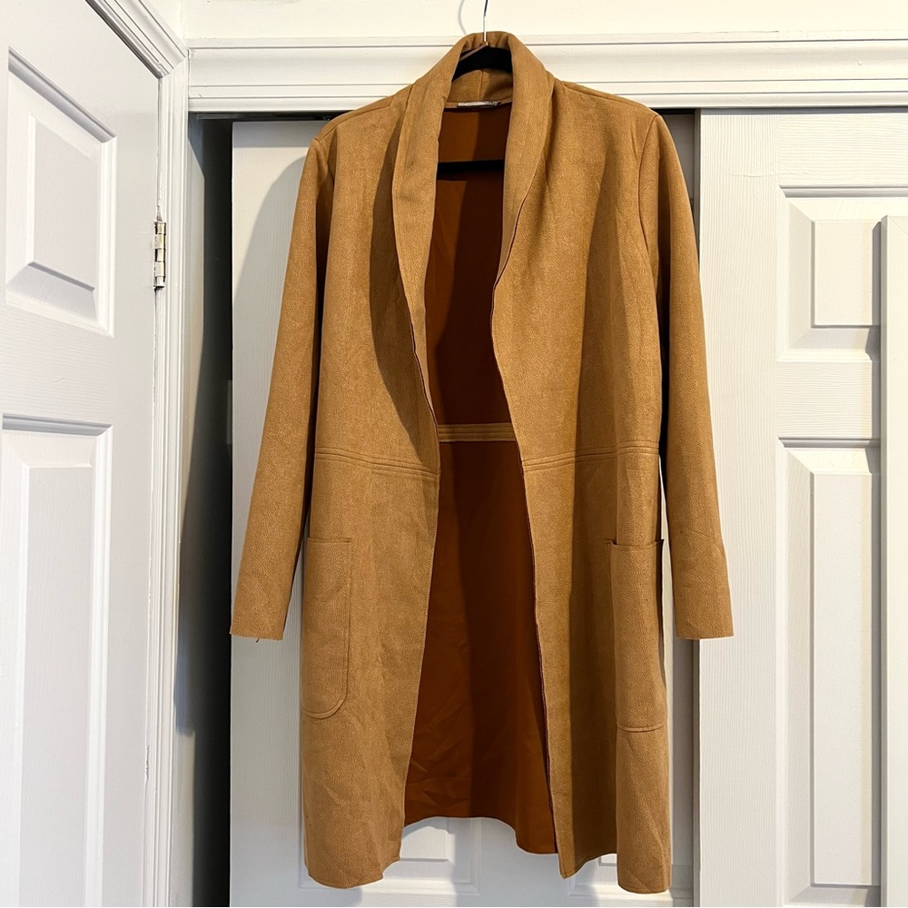 ZARA Faux Suede Coat